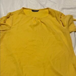 SHEIN Vibrant Yellow Blouse